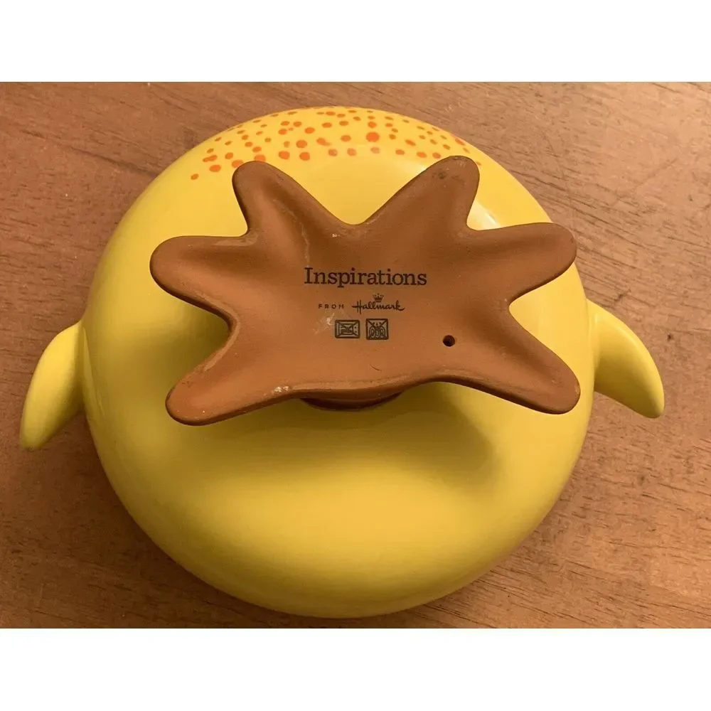 Hallmark Inspirations Spring Easter Chick Footed Candy Serving Dish Bowl Planter